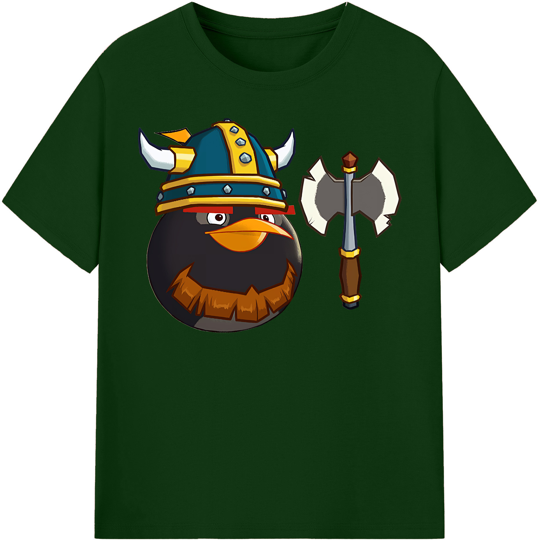 （画像用） Angry Birds アングリーバード 綿100％半袖Tシャツ（フロントプリント）